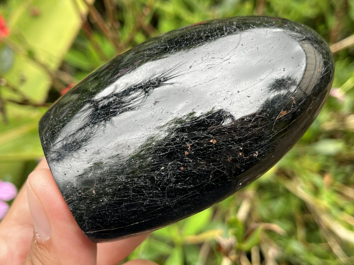 Polished Schorl Black Tourmaline Standing Free Form x 1 From Madagascar