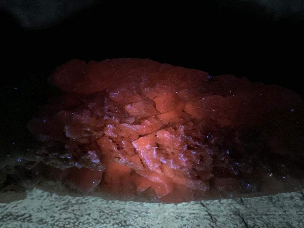 Natural XL Spearhead Calcite Specimen with a Drusy Quartz Base x 1 From Albert's Mountain, Lesotho