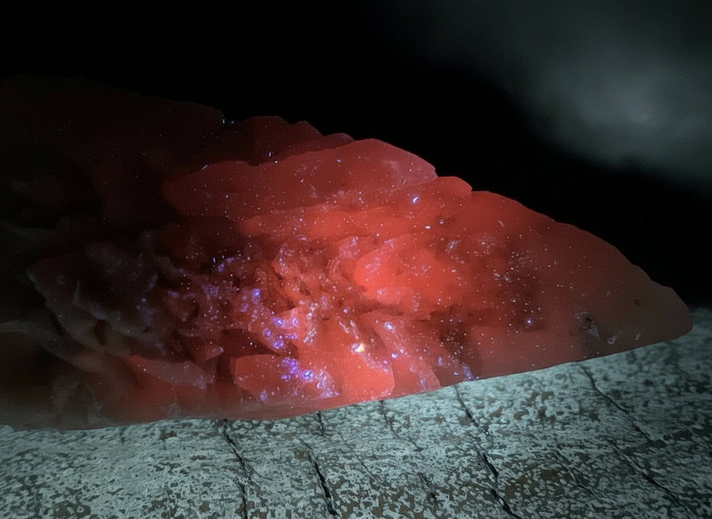 Natural XL Spearhead Calcite Specimen with a Drusy Quartz Base x 1 From Albert's Mountain, Lesotho