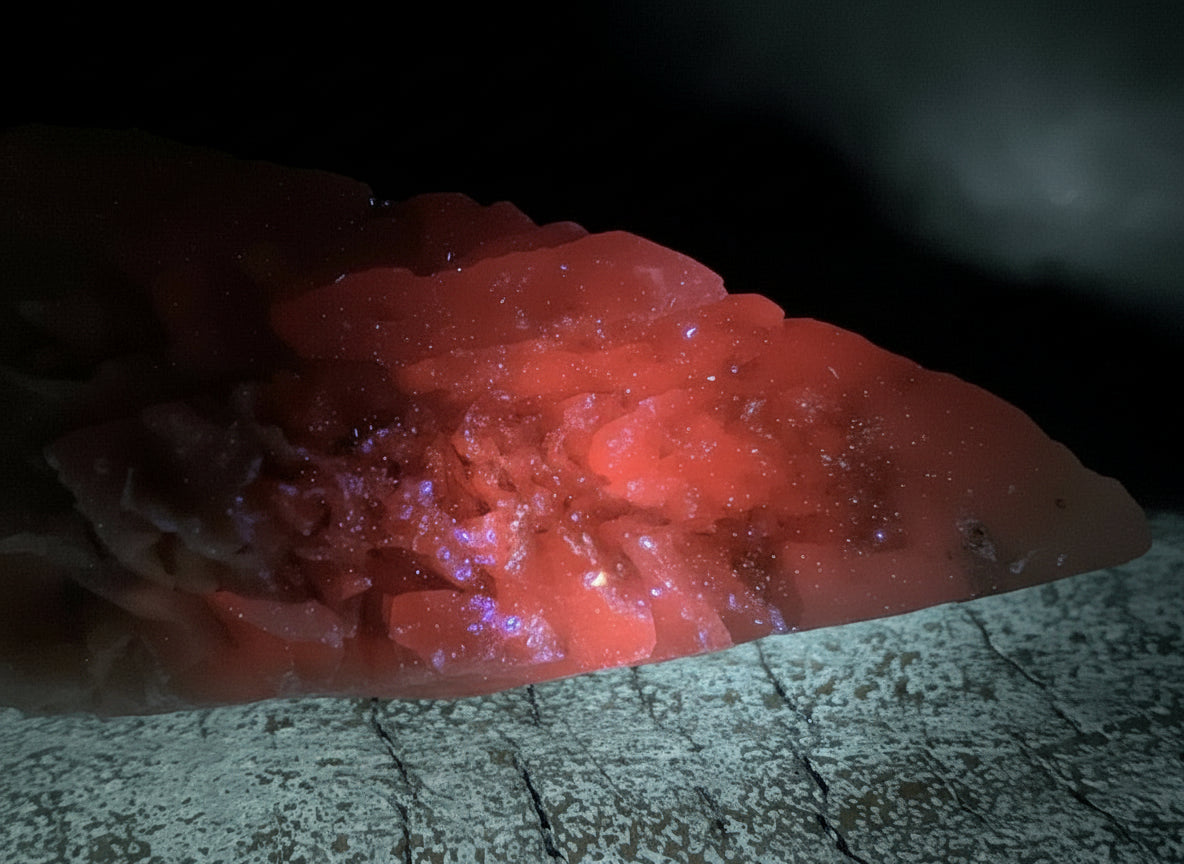 Natural XL Spearhead Calcite Specimen with a Drusy Quartz Base x 1 From Albert's Mountain, Lesotho