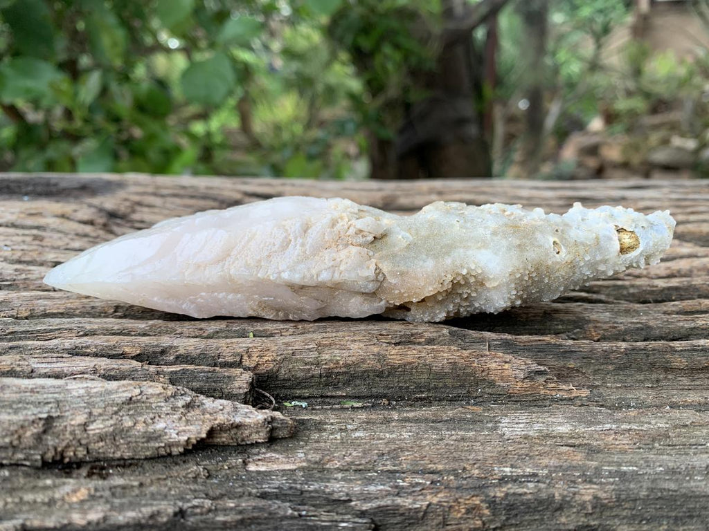 Natural XL Spearhead Calcite Specimen with a Drusy Quartz Base x 1 From Albert's Mountain, Lesotho
