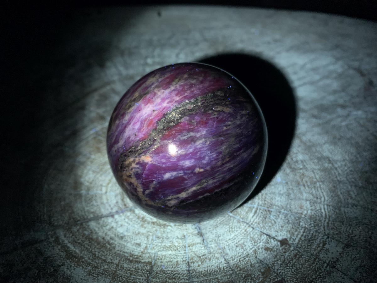 Polished Blue Sodalite Gemstone Sphere x 1 From Kunene, Namibia