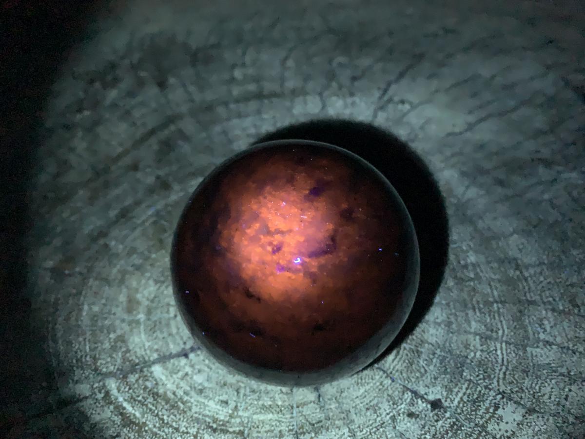 Polished Blue Sodalite Gemstone Sphere x 1 From Kunene, Namibia