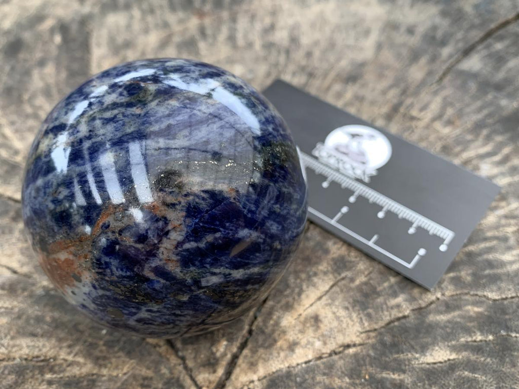 Polished Blue Sodalite Gemstone Sphere x 1 From Kunene, Namibia