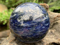 Polished Blue Sodalite Gemstone Sphere x 1 From Kunene, Namibia