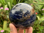 Polished Blue Sodalite Gemstone Sphere x 1 From Kunene, Namibia