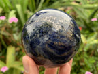 Polished Blue Sodalite Gemstone Sphere x 1 From Kunene, Namibia