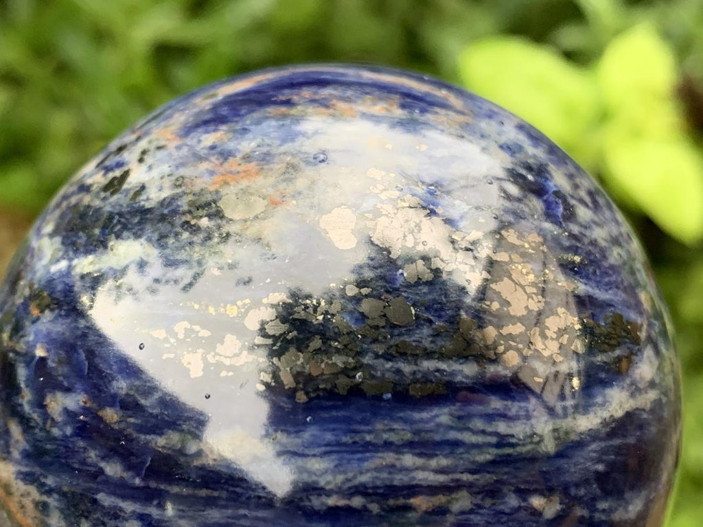 Polished Blue Sodalite Gemstone Sphere x 1 From Kunene, Namibia