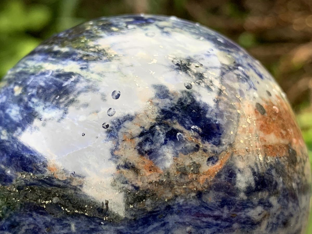 Polished Blue Sodalite Gemstone Sphere x 1 From Kunene, Namibia