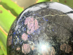 Polished Super Rare Blue Spark Iolite Sphere x 1 From Madagascar