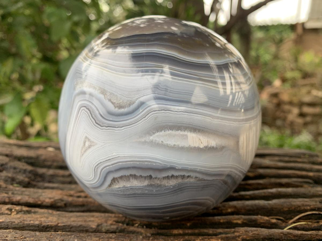 Polished XL Shashe River Agate Sphere x 1 From Zimbabwe