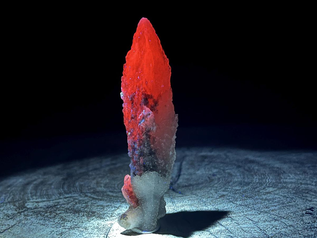 Natural Drusy Quartz Coated Spearhead Calcite Specimen x 1 From Albert's Mountain, Lesotho