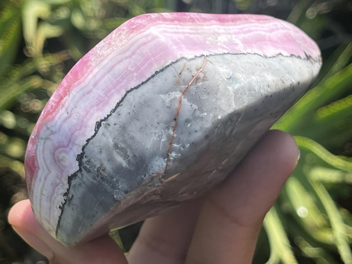 Polished Cobaltion Calcite On Dolomite Free Form x 1 From Kakanda, Congo