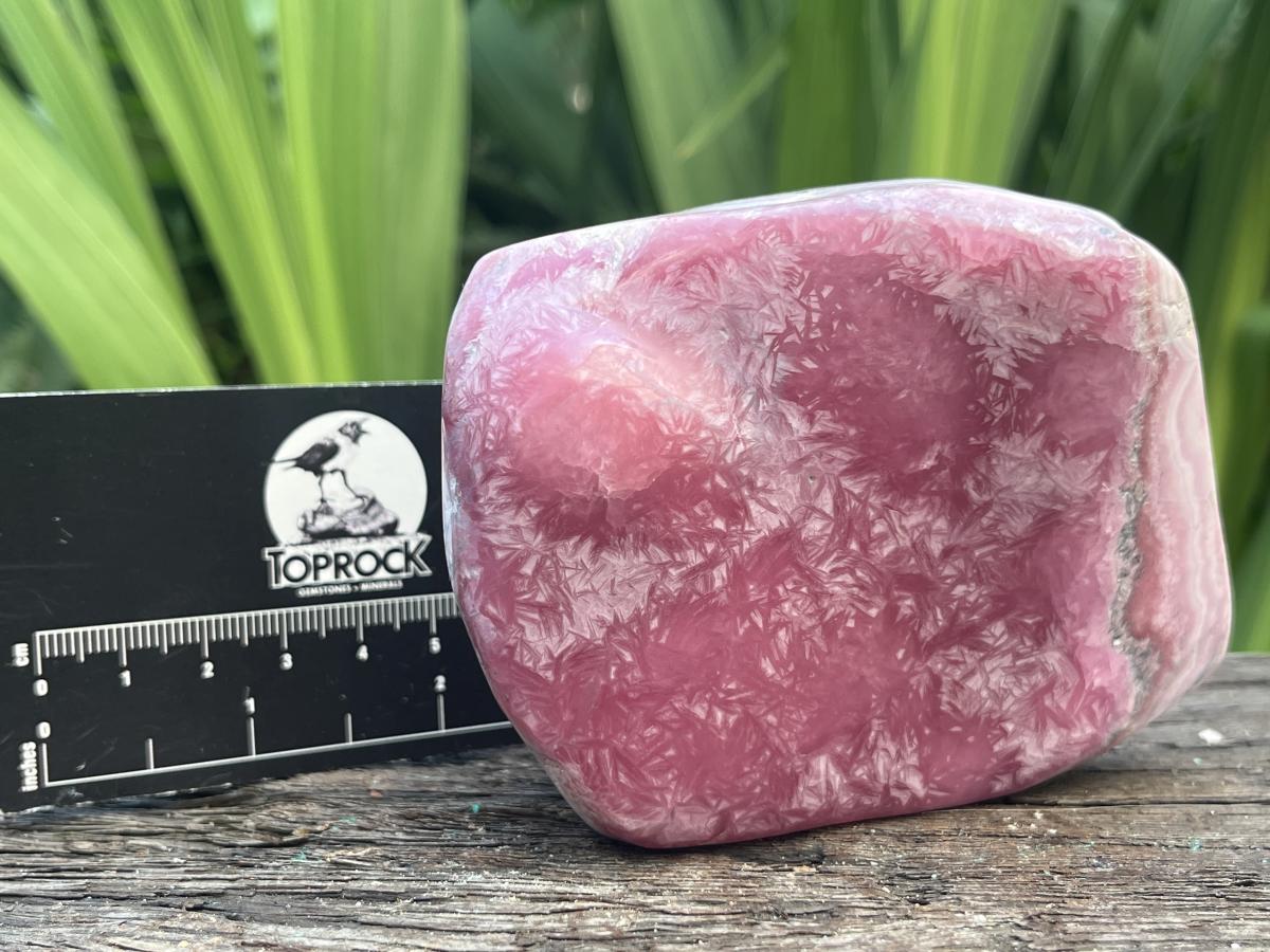 Polished Cobaltion Calcite On Dolomite Free Form x 1 From Kakanda, Congo