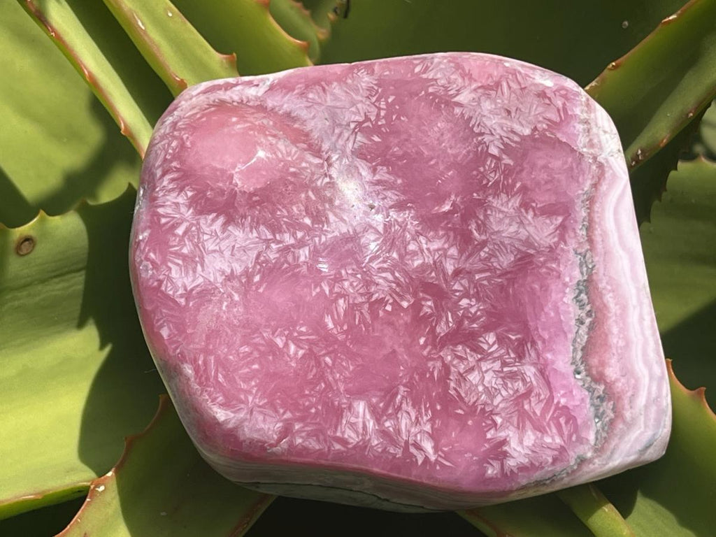 Polished Cobaltion Calcite On Dolomite Free Form x 1 From Kakanda, Congo