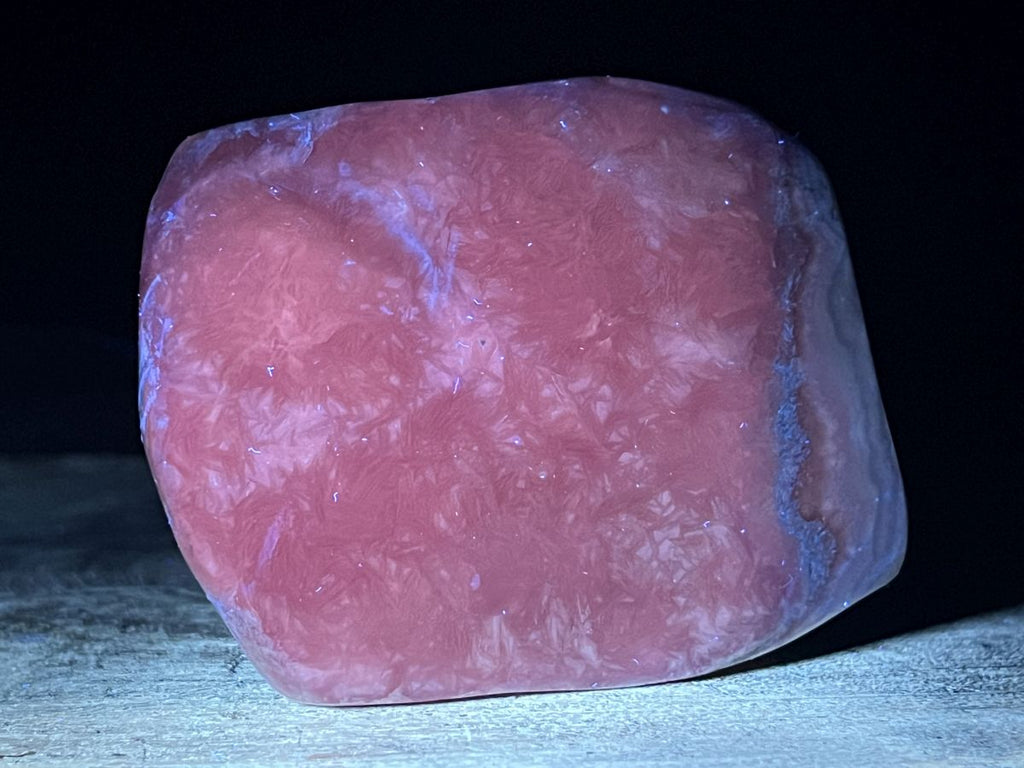 Polished Cobaltion Calcite On Dolomite Free Form x 1 From Kakanda, Congo