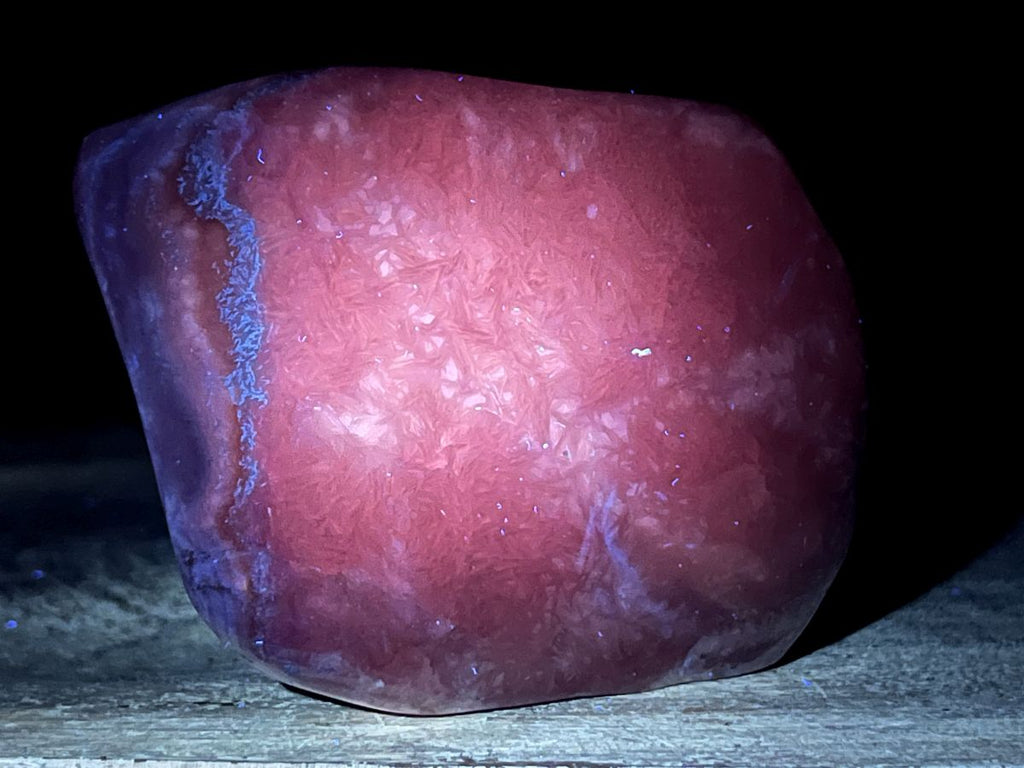 Polished Cobaltion Calcite On Dolomite Free Form x 1 From Kakanda, Congo