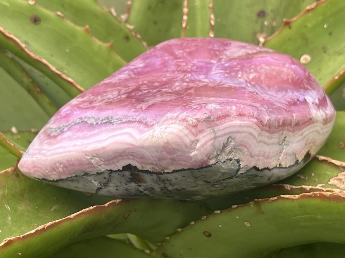 Polished Cobaltion Calcite On Dolomite Free Form x 1 From Kakanda, Congo
