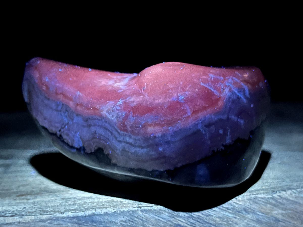 Polished Cobaltion Calcite On Dolomite Free Form x 1 From Kakanda, Congo