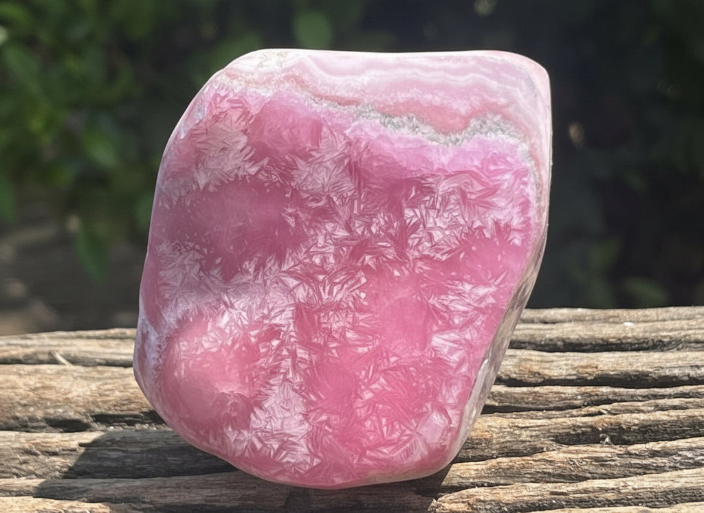 Polished Cobaltion Calcite On Dolomite Free Form x 1 From Kakanda, Congo