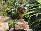 Hand Made Amazonite and Copper Wire Gemstone Tree x 1 From Zimbabwe