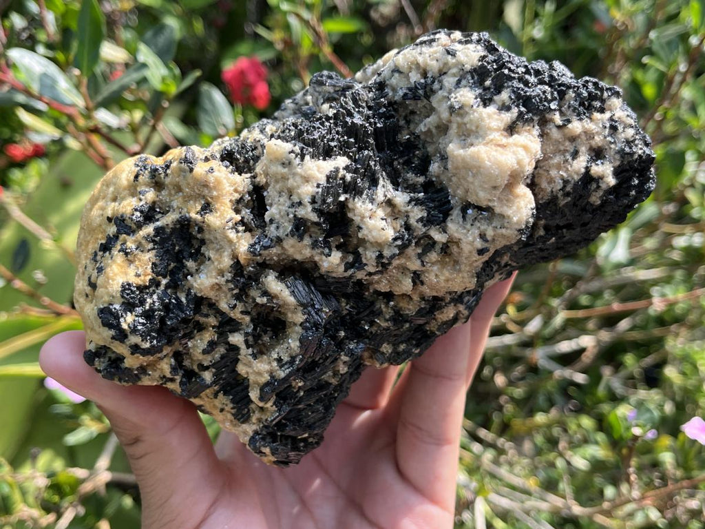 Natural Schorl Black Tourmaline Specimen x 1 From Erongo, Namibia