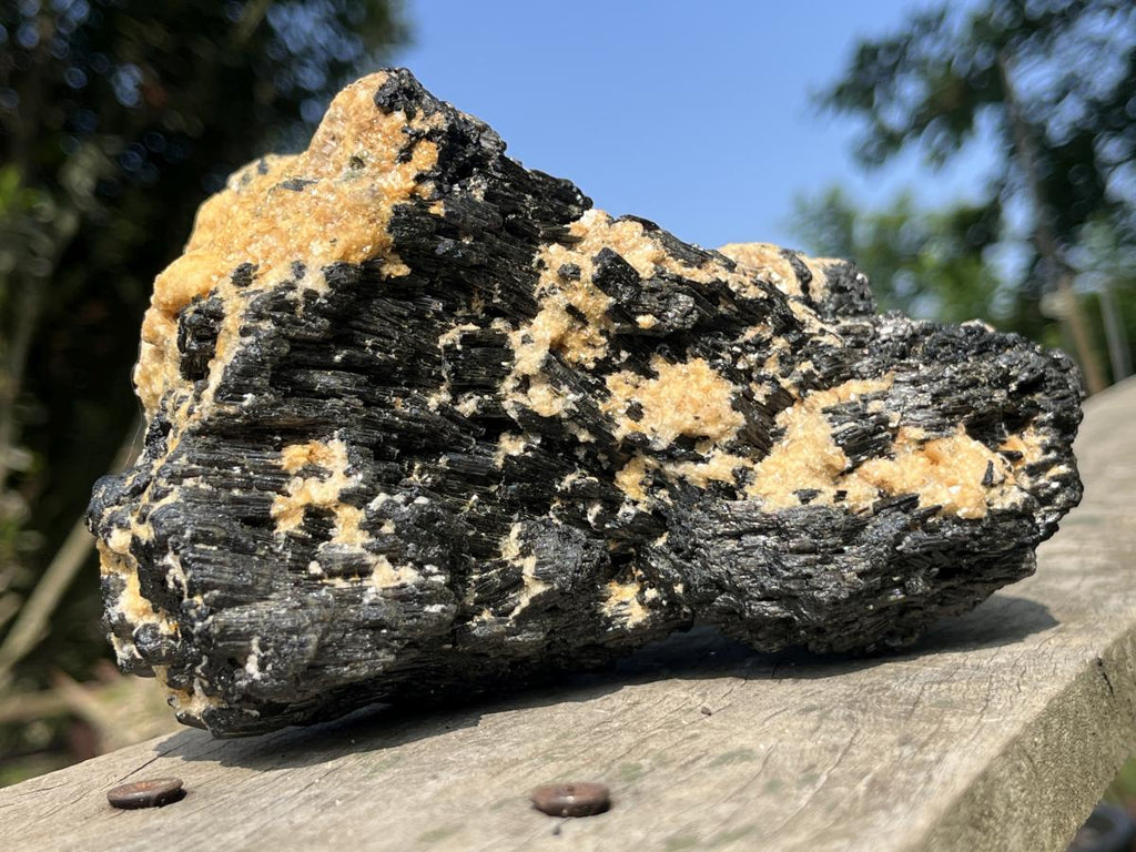 Natural Schorl Black Tourmaline Specimen x 1 From Erongo, Namibia