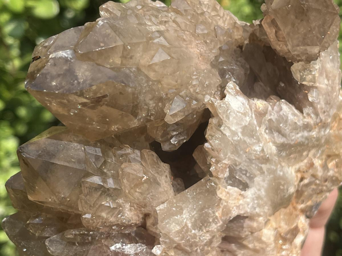 Natural Cascading Smokey Citrine Crystal Cluster x 1 From Luena, Congo