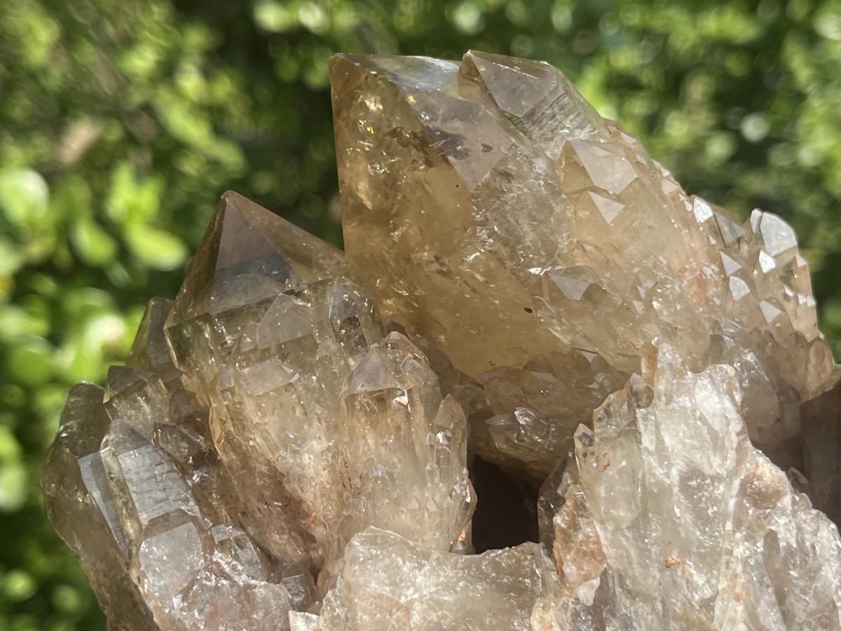 Natural Cascading Smokey Citrine Crystal Cluster x 1 From Luena, Congo