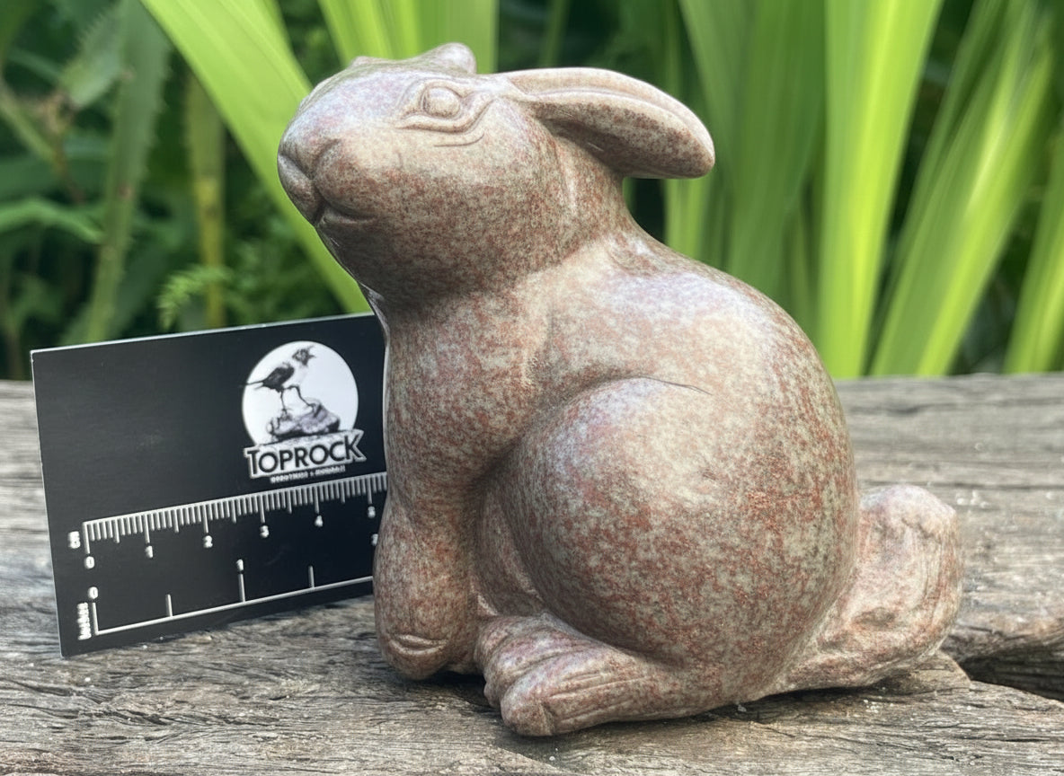 Hand Made Serpentine Stone Rabbit Carving x 1 From Zimbabwe