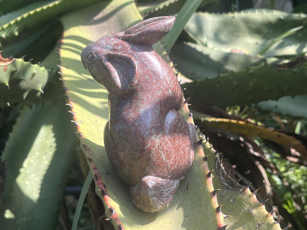Hand Made Serpentine Stone Rabbit Carving x 1 From Zimbabwe