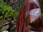 Polished XXL Banded Tiger Iron Stone Display Piece x 1 From Prieska, Northern Cape, South Africa