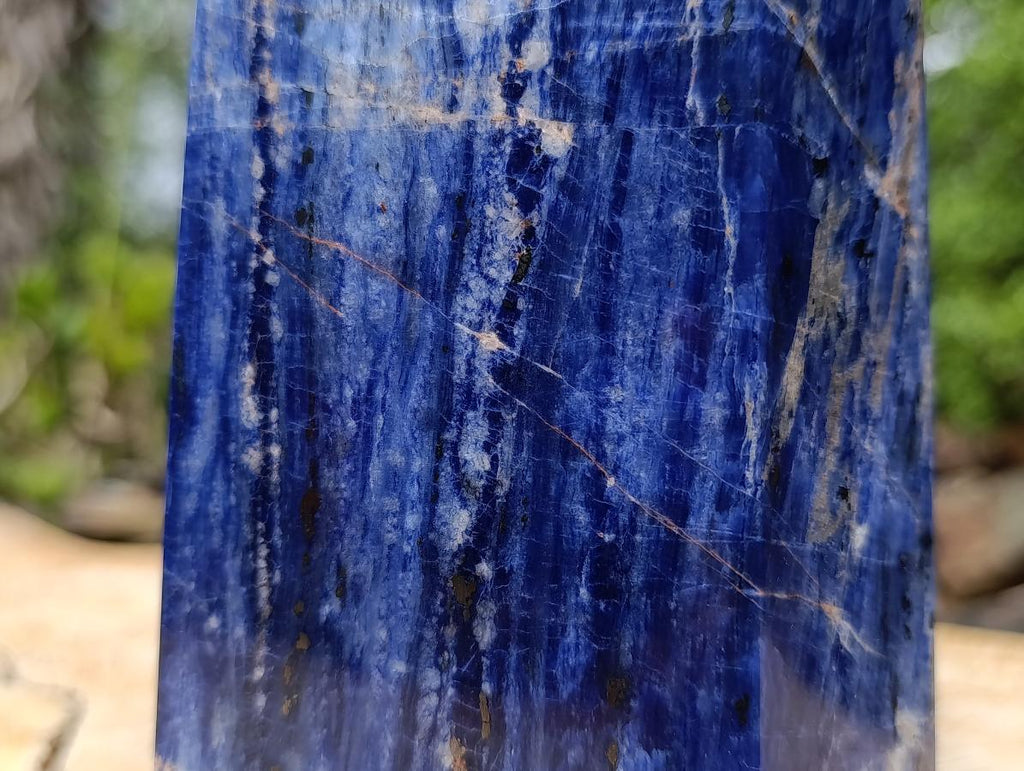 Polished XL Deep Blue Sodalite Crystal Tower x 1 From Kunene, Namibia