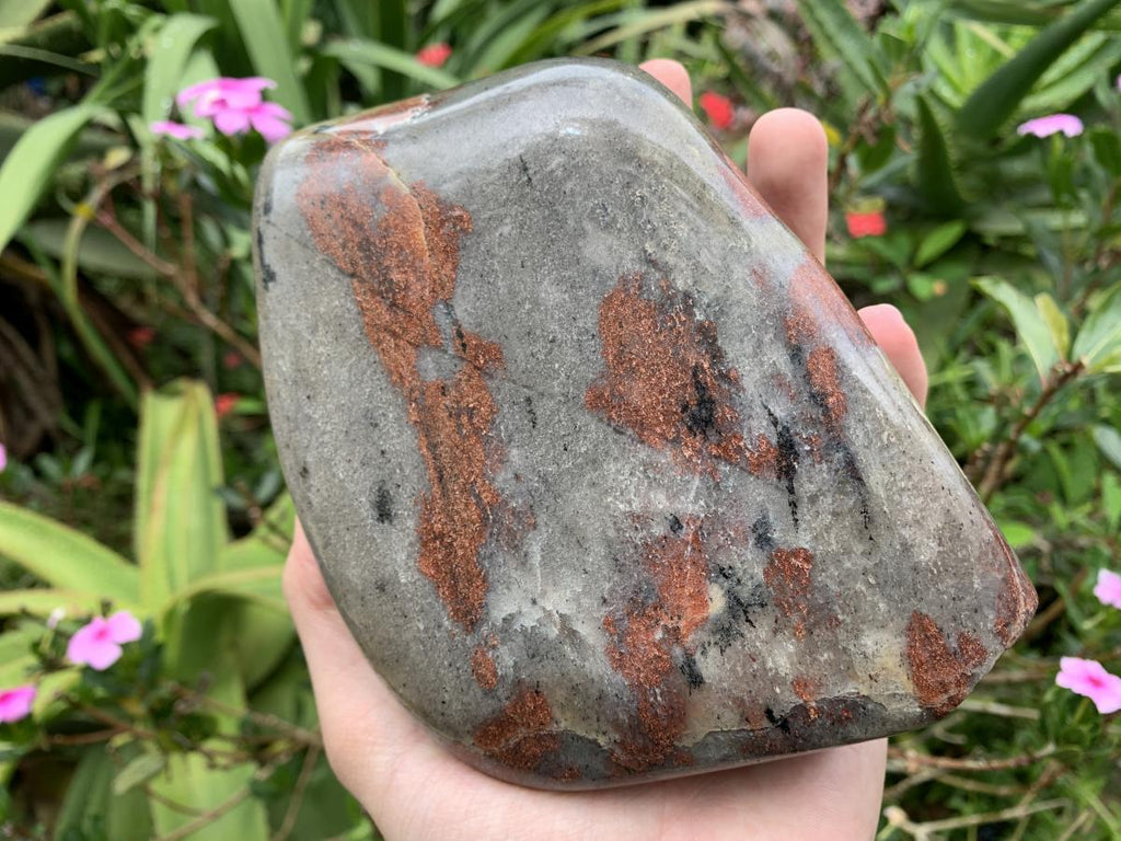 Polished Rare Natural Copper Sunstone Display Piece x 1 From Madagascar