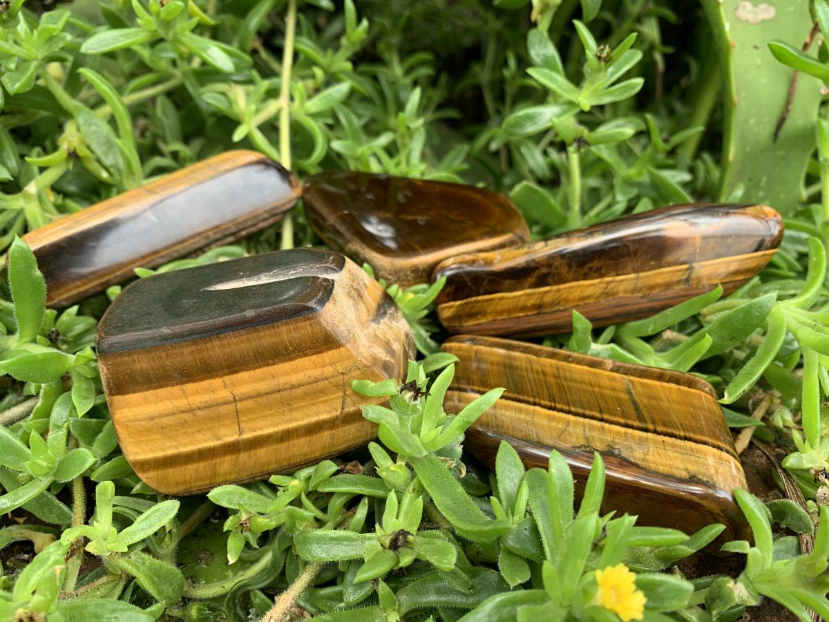 Polished Golden Tigers Eye Nodules x 14, 1 BAG, From South Africa