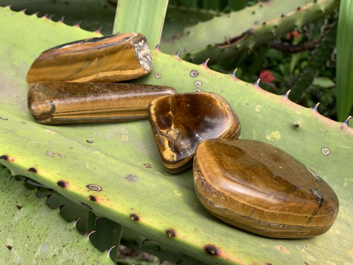 Polished Golden Tigers Eye Nodules x 14, 1 BAG, From South Africa