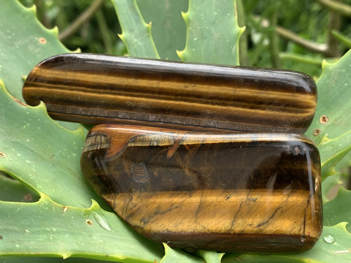 Polished Golden Tigers Eye Nodules x 14, 1 BAG, From South Africa