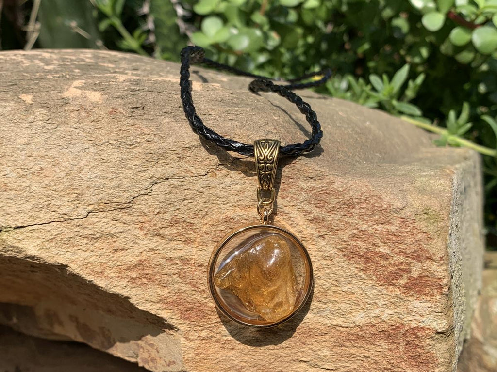 Hand Made Natural Amber Pendant by Adre Designs x 1 From Nosy Varika, Madagascar