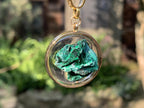 Hand Made Natural Silky Crystalline Malachite Fan Formation Pendant by Adre Designs x 1 From Kasompe, Congo