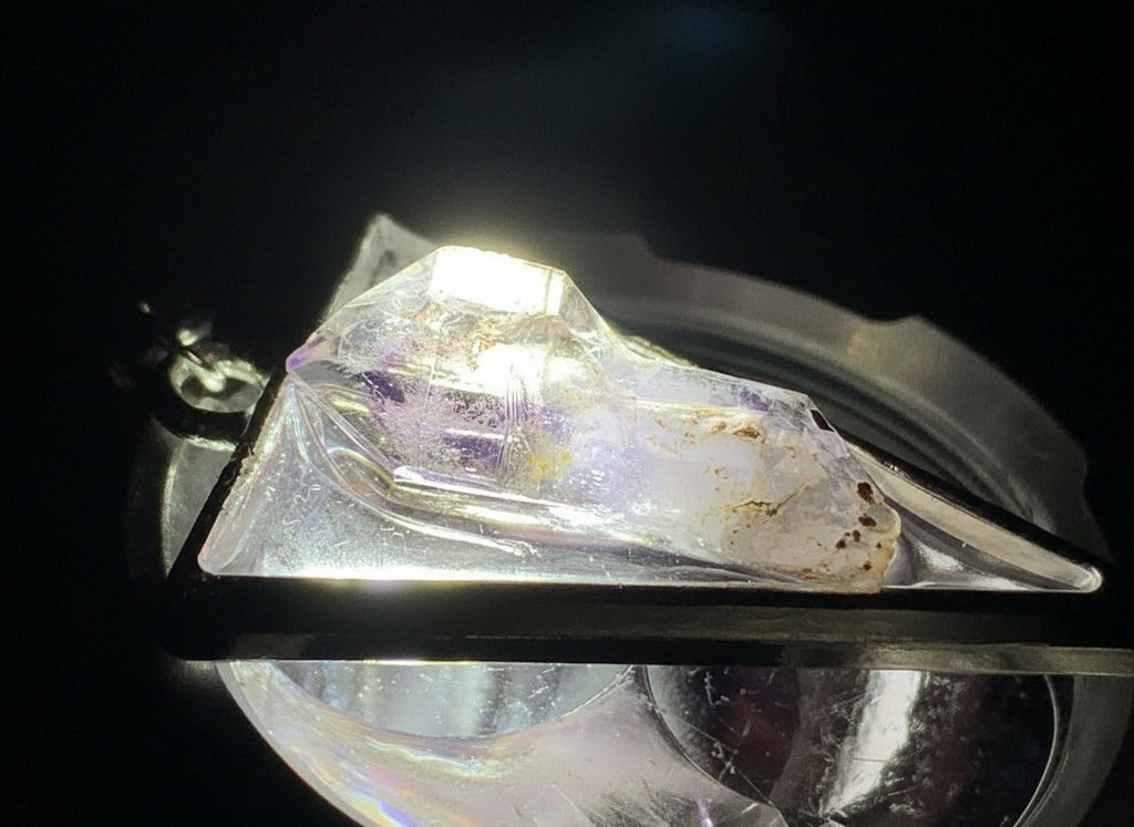 Hand Made Natural Mini Amethyst Crystal Sceptre Pendant by Adre Designs x 1 From Brandberg, Namibia