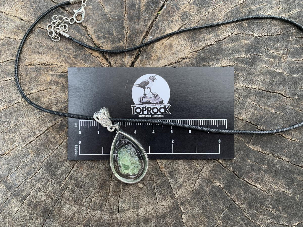 Hand Made Natural Fluorescent Hyalite Opal Crystal Pendant by Adre Designs x 1 From Erongo, Namibia