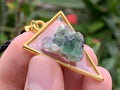 Hand Made Natural Watermelon Fluorite Crystal Pendant by Adre Designs x 1 From Erongo, Namibia
