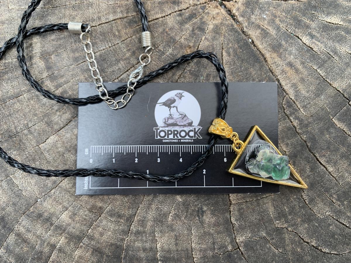 Hand Made Natural Watermelon Fluorite Crystal Pendant by Adre Designs x 1 From Erongo, Namibia