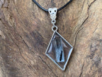 Hand Made Natural Aquamarine with Schorl Black Tourmaline Crystal Pendant by Adre Designs x 1 From Erongo, Namibia