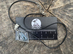 Hand Made Natural Aquamarine with Schorl Black Tourmaline Crystal Pendant by Adre Designs x 1 From Erongo, Namibia