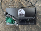 Hand Made Natural Fibrous Silky Malachite Crystal Pendant by Adre Designs x 1 From the Congo