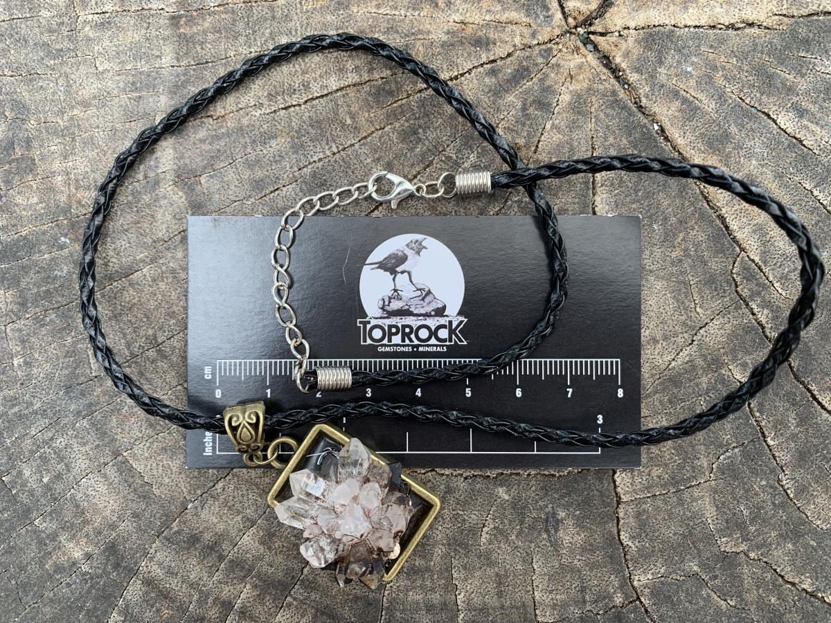 Hand Made Natural Hedgehog Quartz Cluster Pendant by Adre Designs x 1 From Brandberg, Namibia