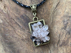 Hand Made Natural Hedgehog Quartz Cluster Pendant by Adre Designs x 1 From Brandberg, Namibia