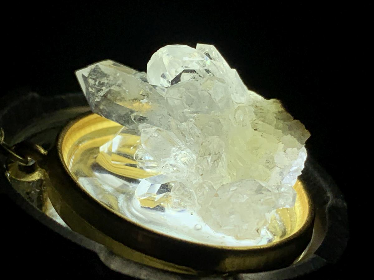 Hand Made Natural Clear Quartz Crystal Cluster Pendant by Adre Designs x 1 From Brandberg, Namibia