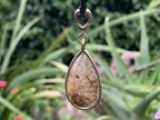 Hand Made Polished Cabochon Teardrop Golden Rutile Quartz Crystal Pendant by Adre Designs x 1 From Madagascar
